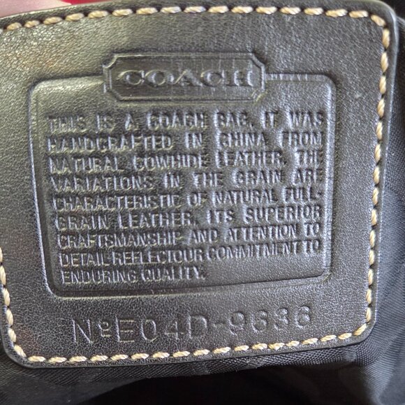 Vintage Coach Hampton Soho Black Leather Tote Bag Purse Satchel - Picture 12 of 15